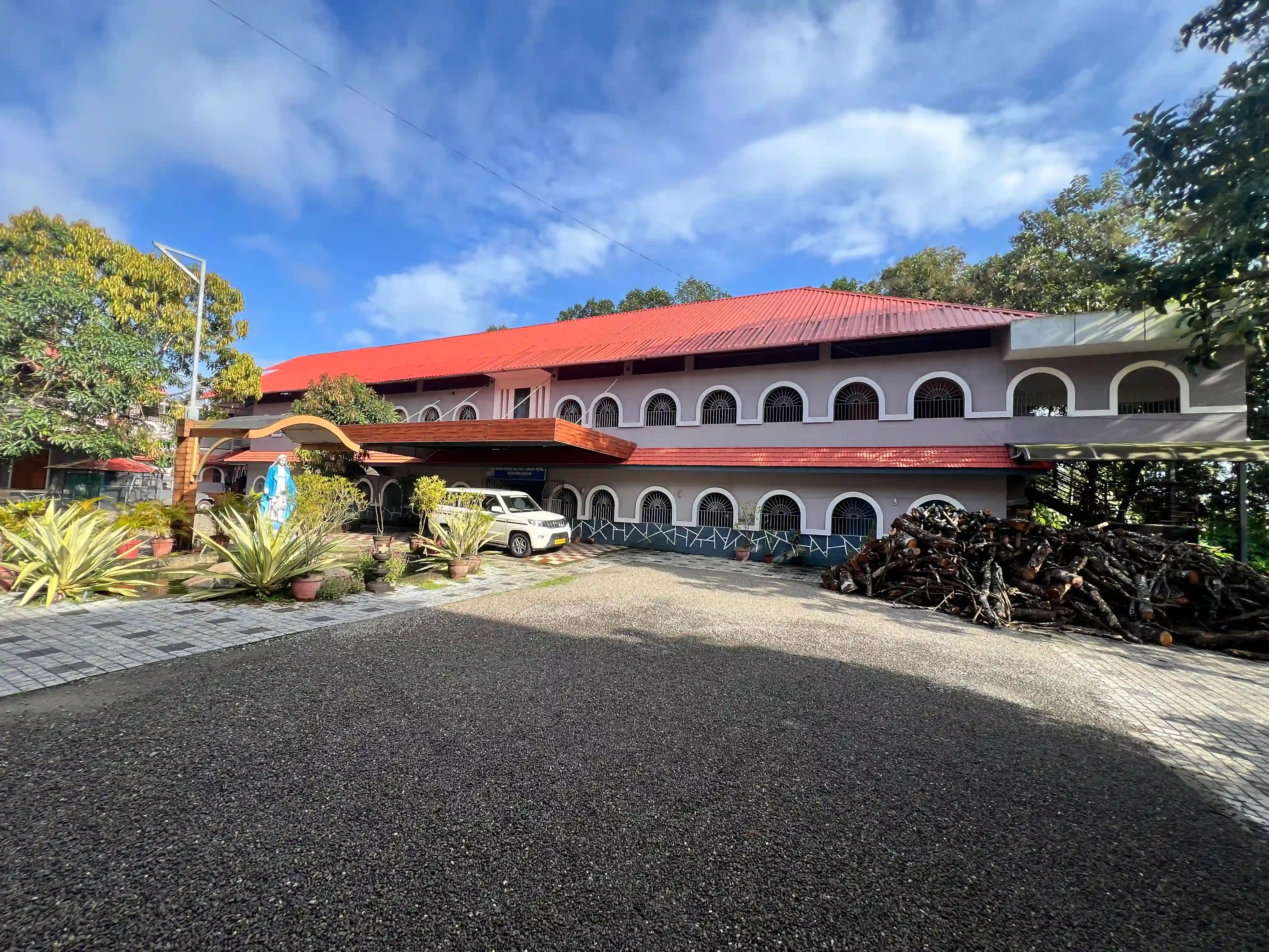 Front elevation of the Mother Teresa Home rehabilitation centre building.
